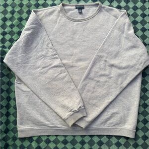 Men's Crewneck Sweater in Light Gray